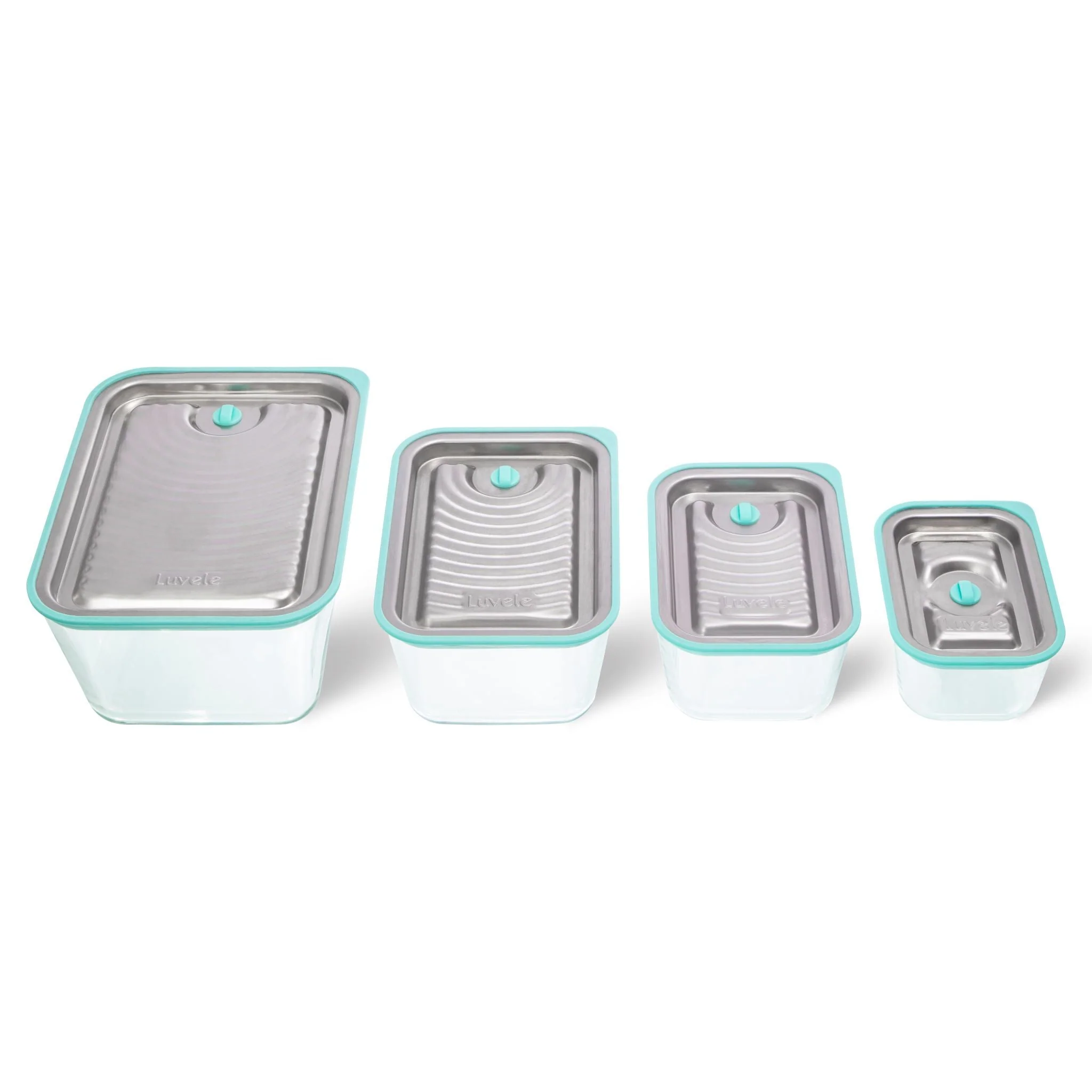 LUVELE FRESH VACUUM CONTAINER | FOUR PIECE SET WITH HAND PUMP - Image 3