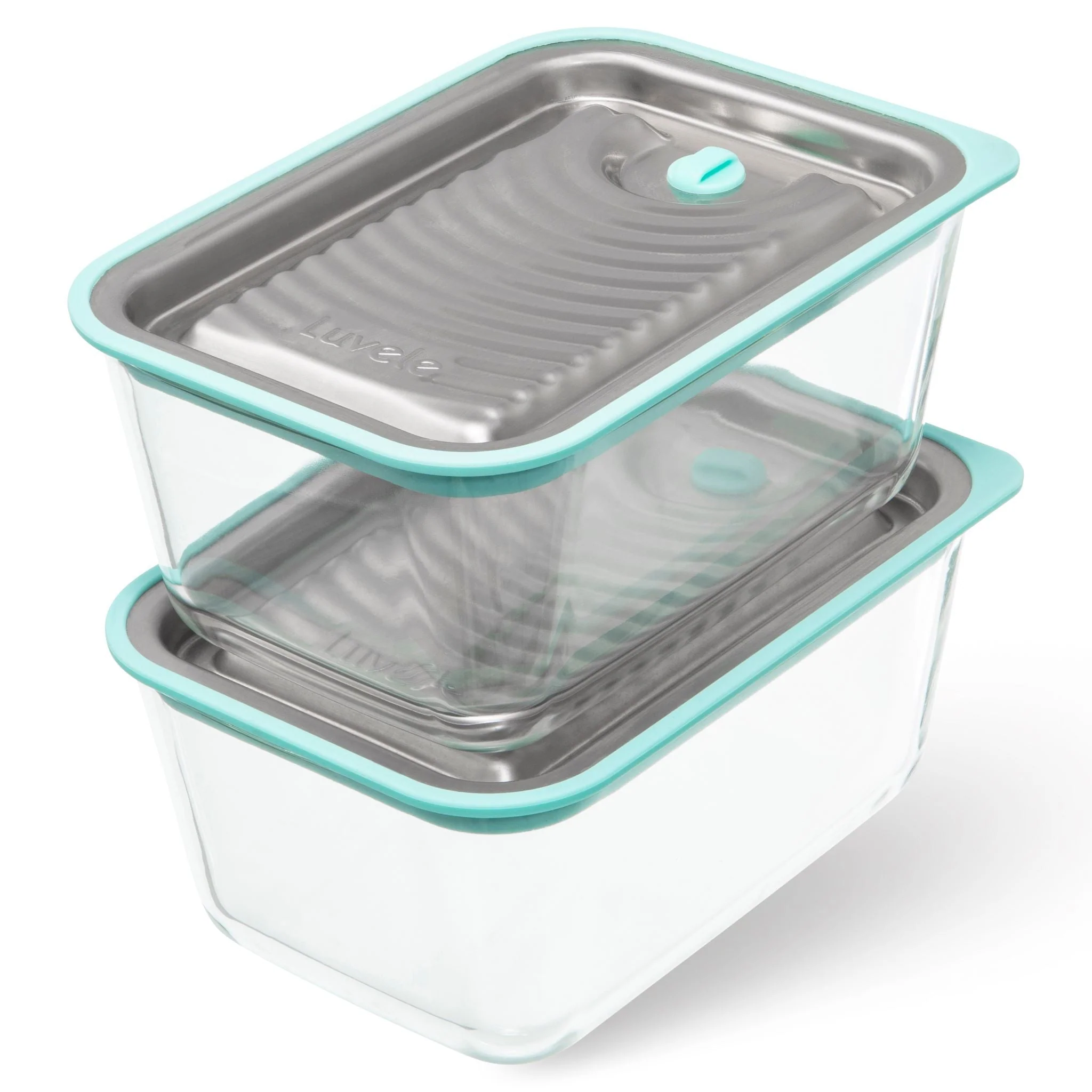 LUVELE VACUUM FOOD STORAGE CONTAINER SET | THREE PIECE SET 1.3L Plastic free - Image 7
